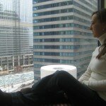 Enjoying the window seat